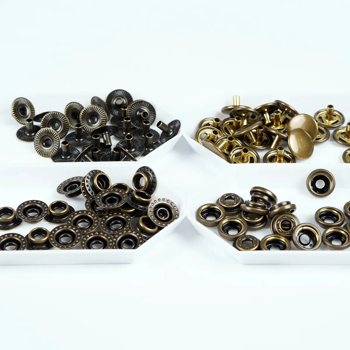 Antique Line 20 Solid Brass Snap Buttons 25 Pack