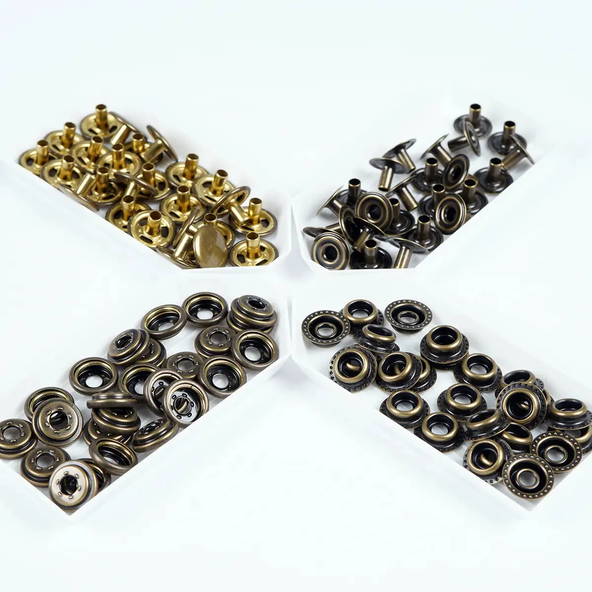 Antique Line 24 Solid Brass Snap Buttons 25 Pack
