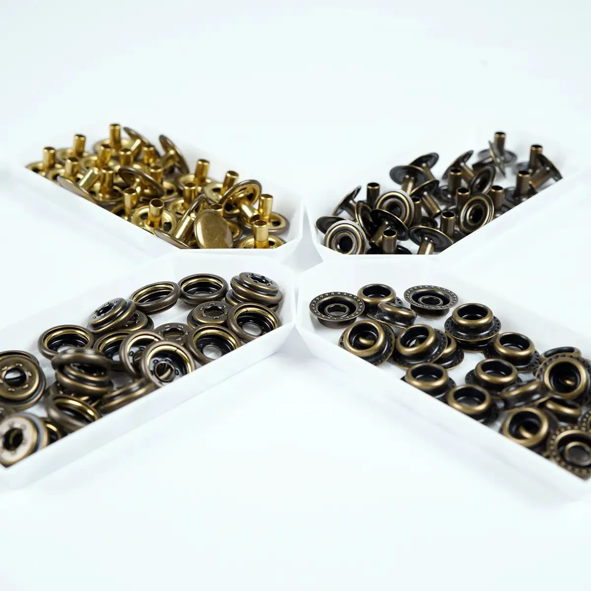 Antique Line 24 Solid Brass Snap Buttons 25 Pack