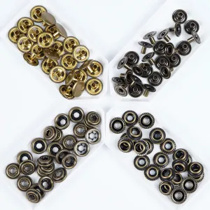 Antique Line 24 Solid Brass Snap Buttons 25 Pack