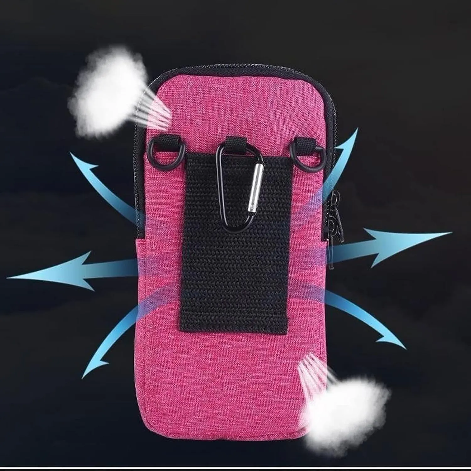 Arm Band for Phone for Running Men Womens Gym Bags for Woman On Hand Crossbody Purse Wrist Arm Band Belt Waist Phone Wallet Case Shoulder Bag for(Pink) (Brass)