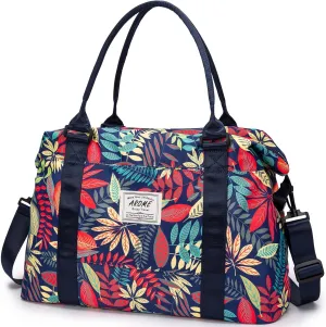 AROME Weekender Bags for Women, Travel Duffel Bag Overnight Weekend Bag Sports Gym Tote Bag with Wet Pocket & Flight Approved