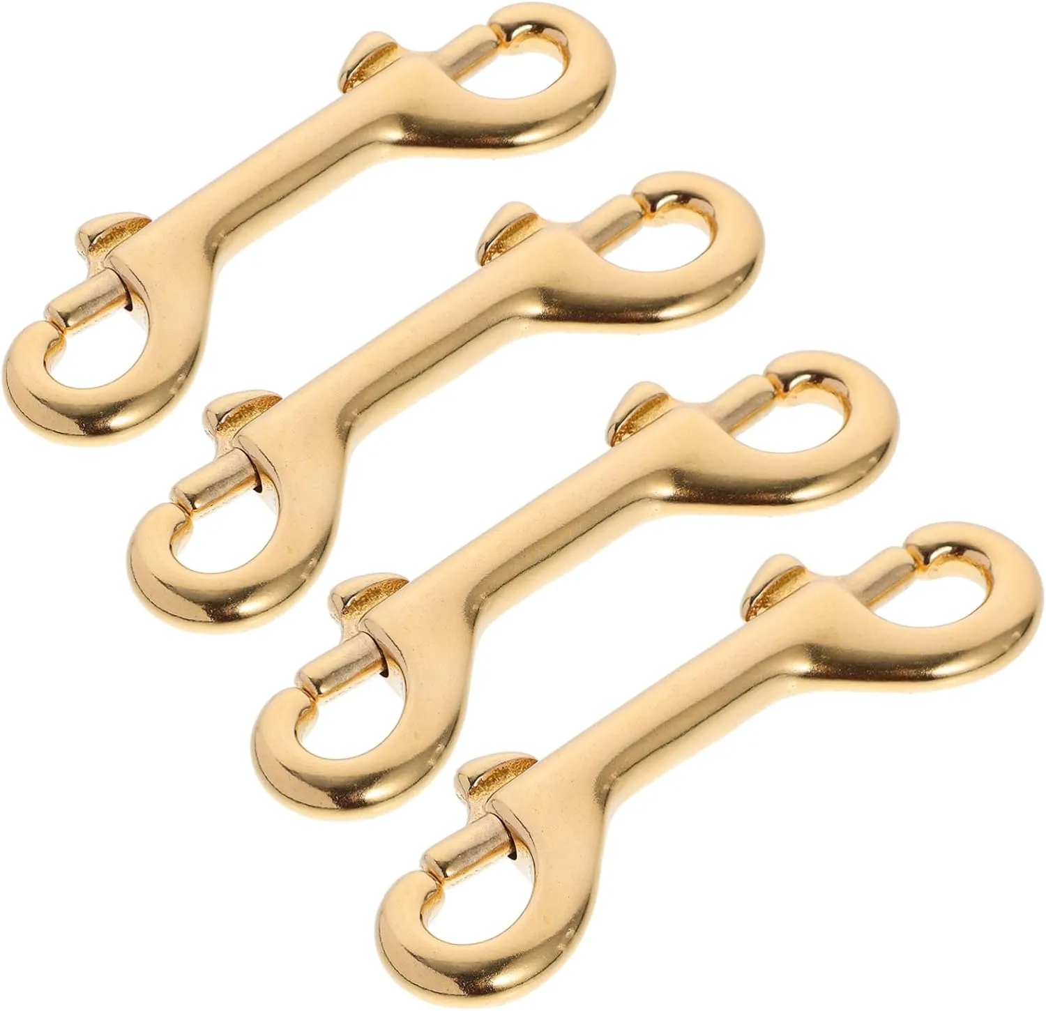 ARTSEWPLY 4Pcs Brass Lobster Clasp Clips Heavy Duty Swivel Trigger Hooks for Straps Bags and Durable Non Design for Quick Connect Disconnect