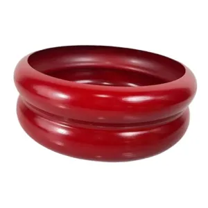 ATORSE Plant Pot Home Furnishing Desktop Ornament Decorative Vase Round Bubble Vase Red