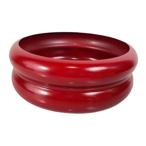 ATORSE Plant Pot Home Furnishing Desktop Ornament Decorative Vase Round Bubble Vase Red