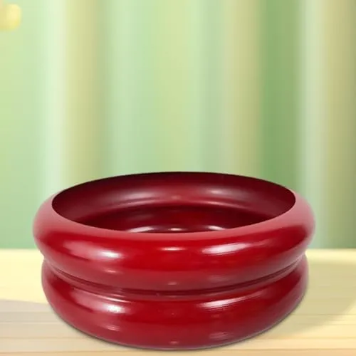 ATORSE Plant Pot Home Furnishing Desktop Ornament Decorative Vase Round Bubble Vase Red