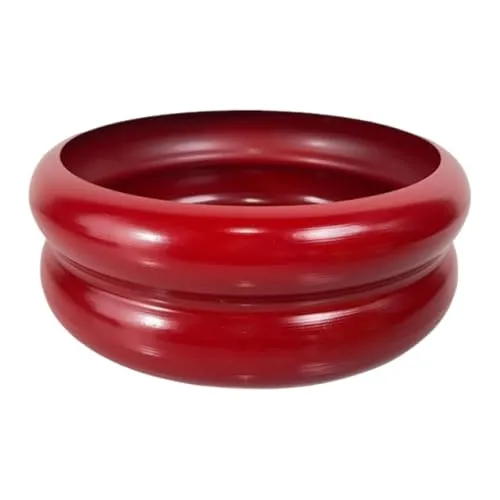 ATORSE Plant Pot Home Furnishing Desktop Ornament Decorative Vase Round Bubble Vase Red