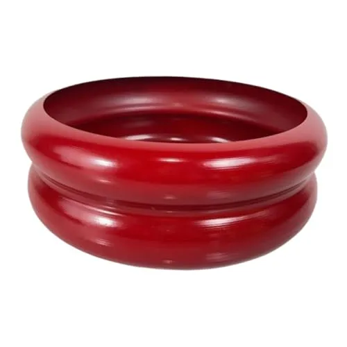 ATORSE Plant Pot Home Furnishing Desktop Ornament Decorative Vase Round Bubble Vase Red
