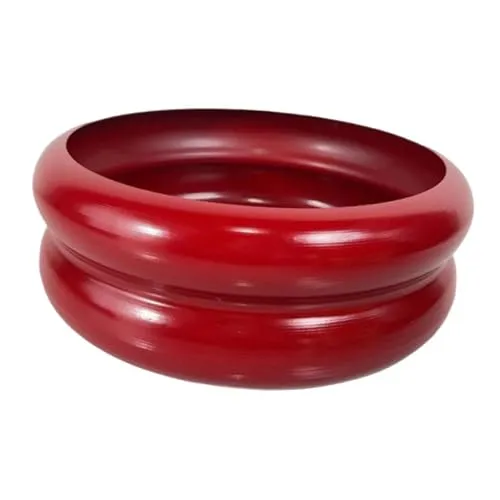 ATORSE Plant Pot Home Furnishing Desktop Ornament Decorative Vase Round Bubble Vase Red