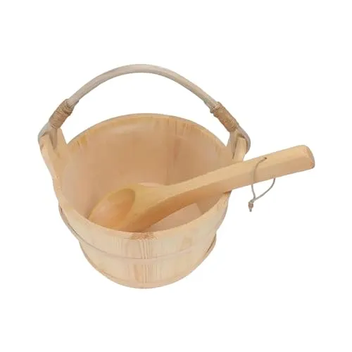 ATORSE® Wooden Sauna Barrel Spa Steaming Bathroom Tool For Sauna Room Hotel Bathroom