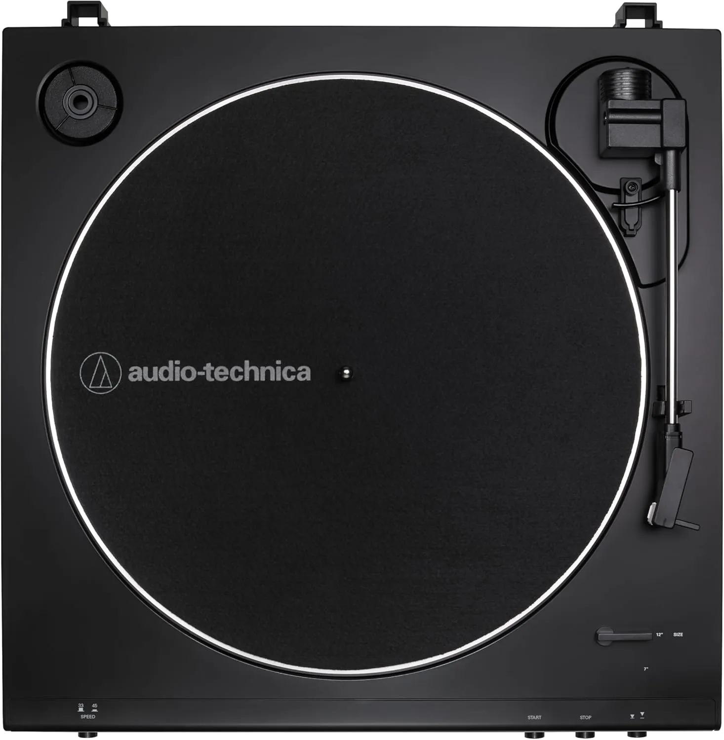 Audio-Technica AT-LP60X-BK Fully Automatic Belt-Drive Stereo Turntable, Black, Hi-Fidelity, Plays 33 -1/3 and 45 RPM Vinyl Records, Dust Cover, Anti-Resonance, Die-Cast Aluminum Platter