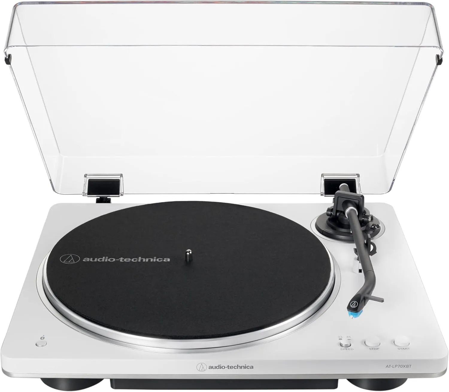 Audio-Technica AT-LP70XBT Wireless Turntable (White/Silver)