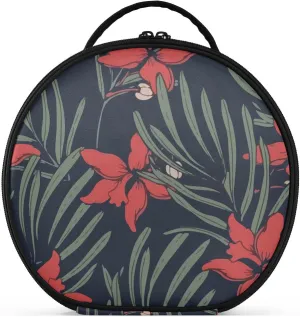 Augenstern Travel Makeup Bag Cosmetic Bag Hawaiian-tropical-raft-floral Girl Portable Organizer Makeup Train Case Women Toiletry Bag