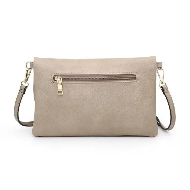 Austin Flapover Tassel Crossbody Clutch