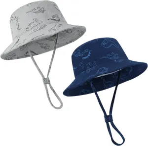 Baby Boy Sun Hat, Summer Beach UPF 50  Sun Protection Hats, Toddler Kids Wide Brim Sun Hats Cap