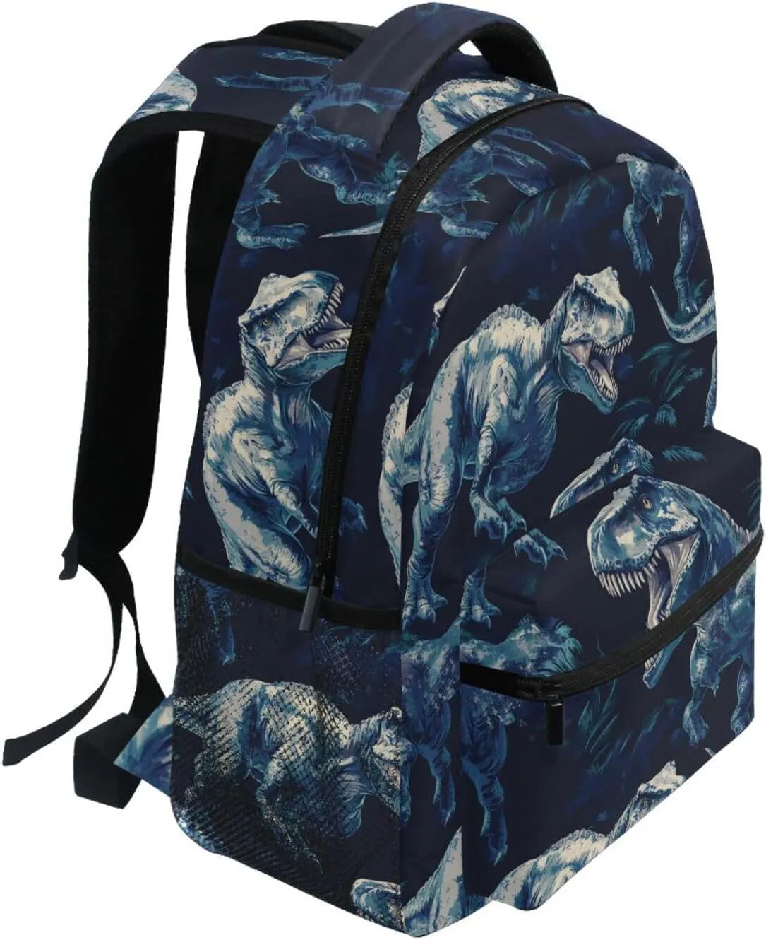 Backpack for Unisex Adult Waterproof Diaper Bag Backpack with Chest Strap for Business Work College Travel Trip Beauty Dinosaurs