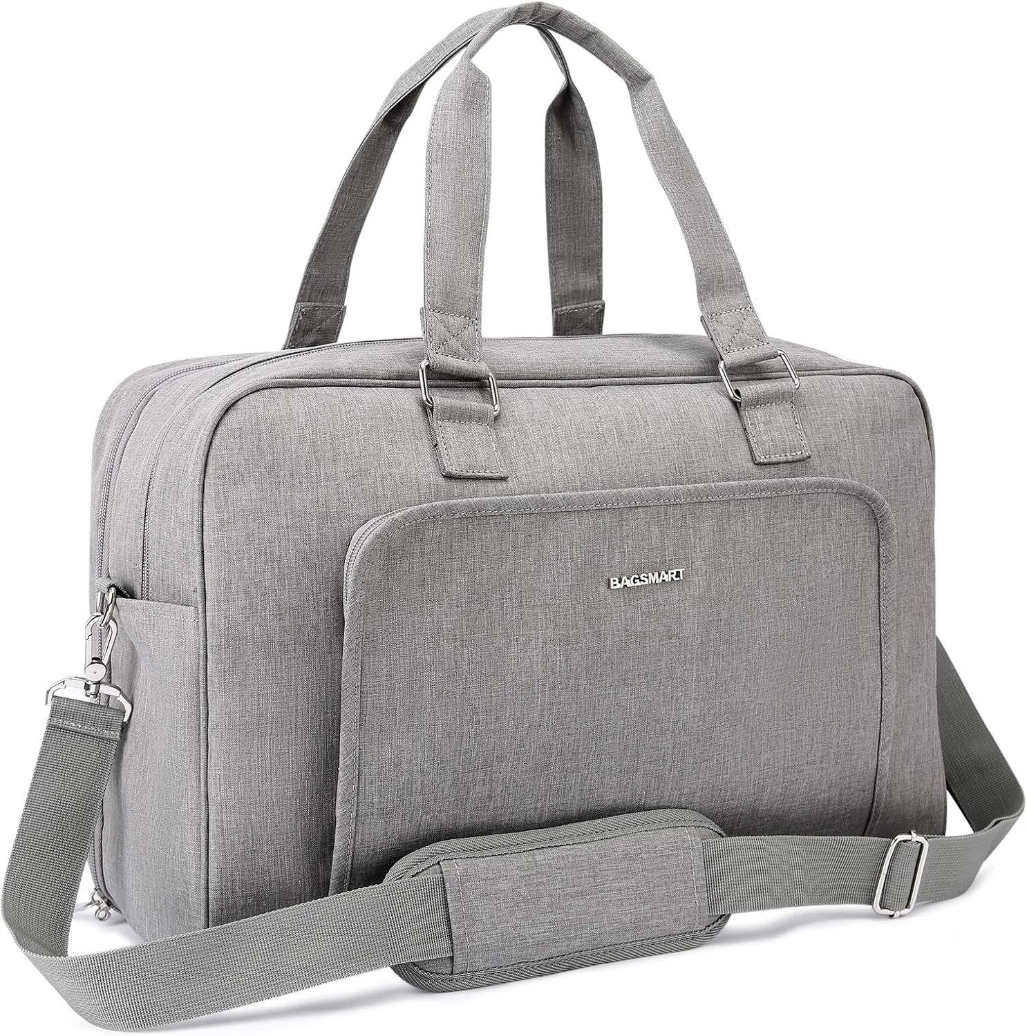 BAGSMART Weekender Bags for Women, Travel Duffle Overnight Bag Personal Item Bag with Shoe Bag for Travel Essentials