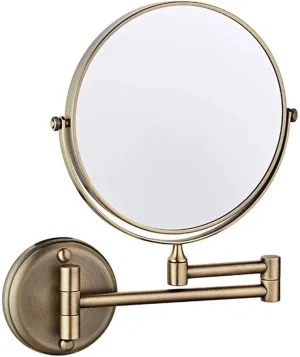 Bathroom Mirror, Makeup Mirror Wall Mounted Bathroom Mirror 8 Inch Lound Makeup Mirror Double-Sided Cosmetic Mirror 360 Rotation