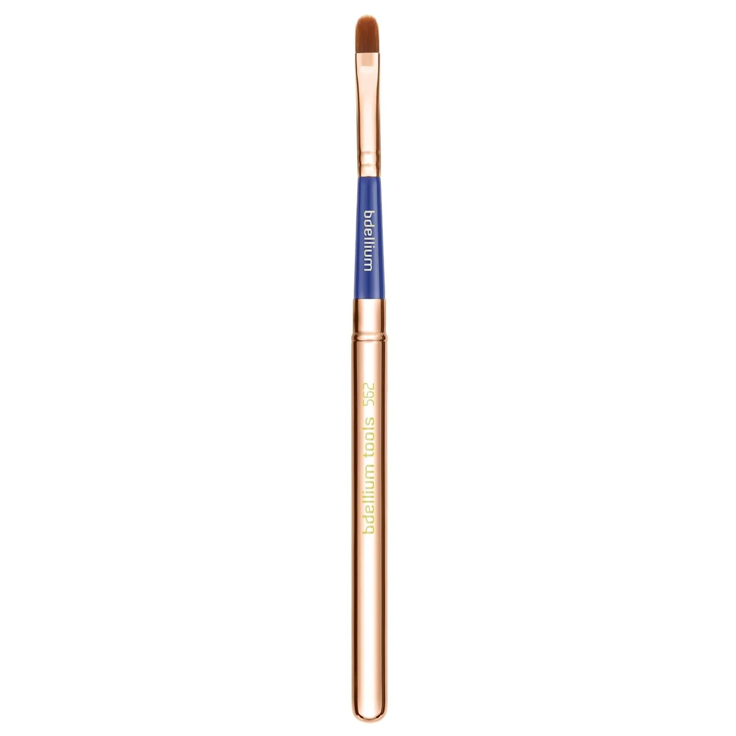 Bdellium Tools Professional Makeup Brush - Golden Triangle 562 Long Cap Lip - With All-Vegan Synthetic Fibers, For Achieving Perfectly Defined Lip Lines (Blue, 1pc)