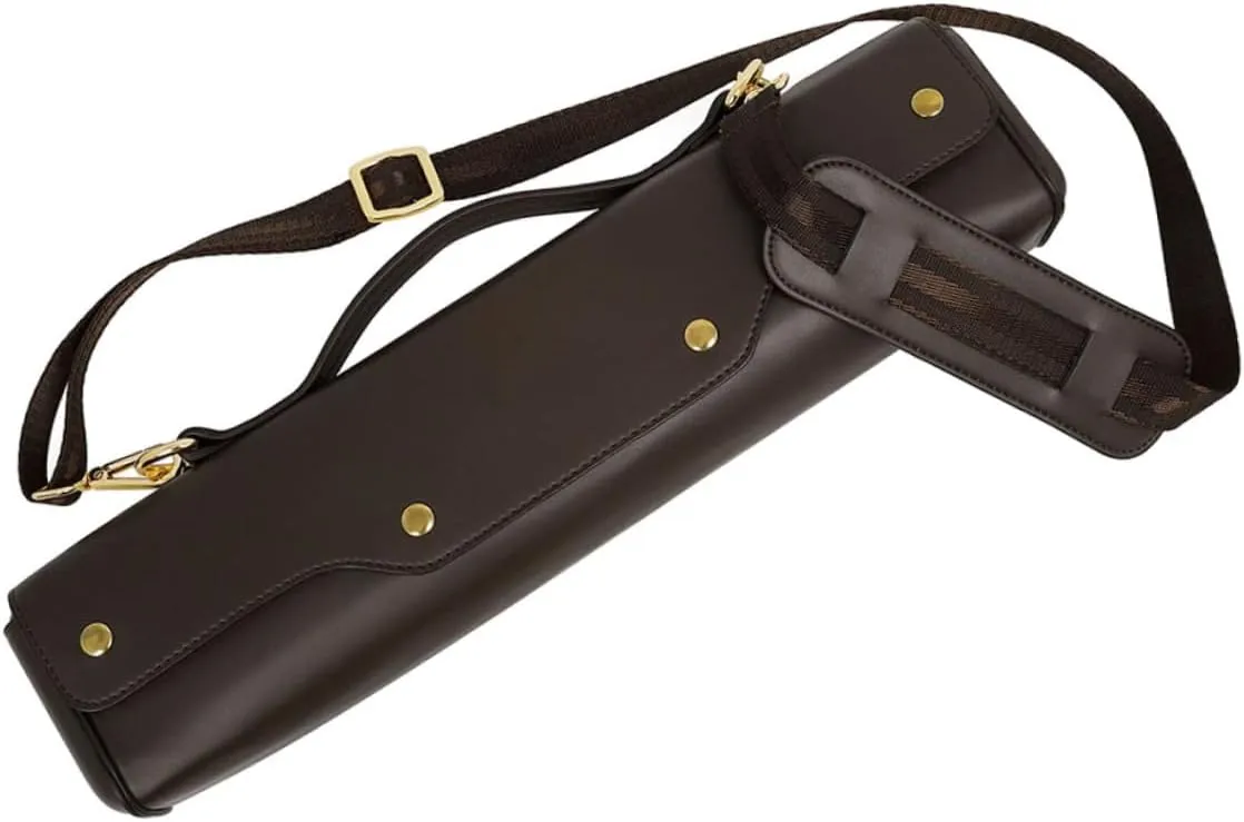 BESPORTBLE Coffee Flute Supplies Flute Case with Shoulder Strap Lightweight Brass Flute Carry Case Flute Storage Bag