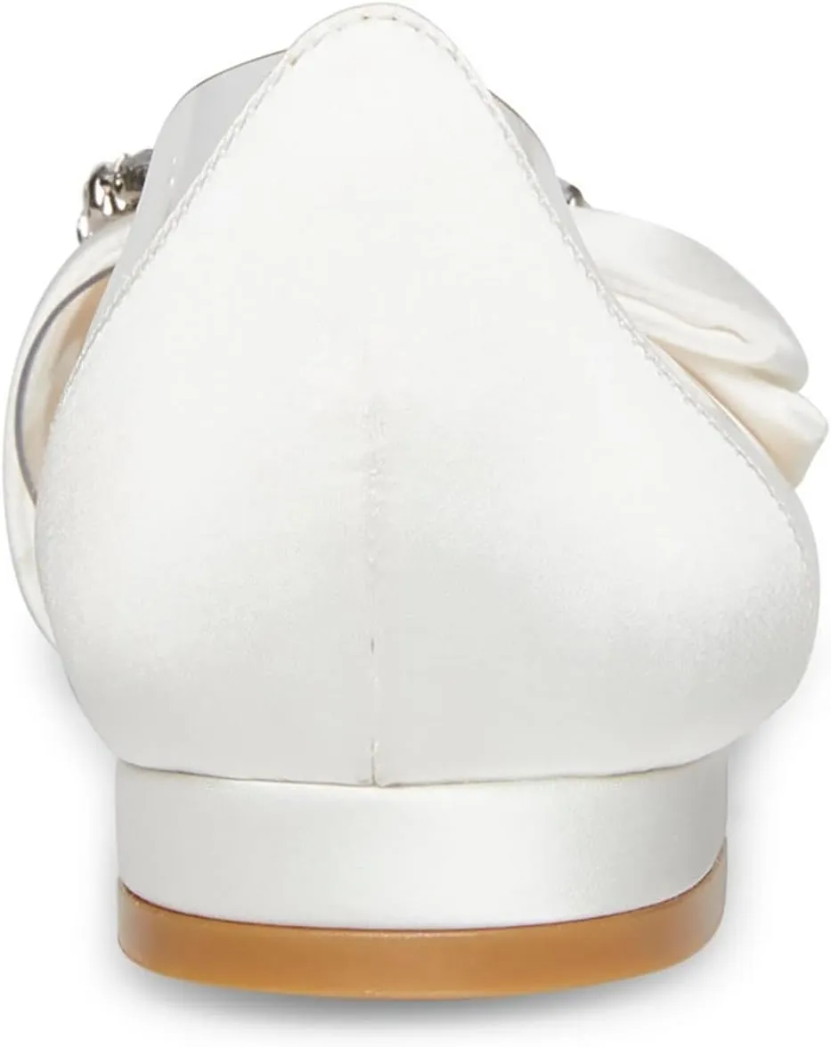 Betsey Johnson Womens Nelie Satin Embellished D'Orsay