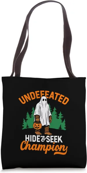 Bigfoot Ghost Hide & Seek Undefeated Champion Tote Bag