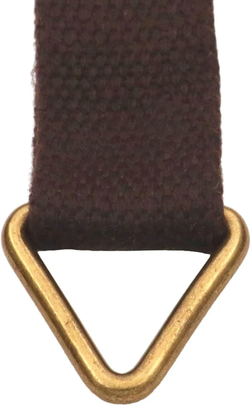 BIKICOCO 1'' Metal Triangle Ring Buckle Connectors Round Edge Webbing Bag Clasp Handbag Strap Making Hardware, Bronze - Pack of 30