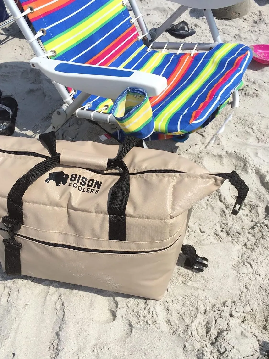 Bison Coolers Softpak Series, Made in USA, Soft Cooler Bag Insulated Leak Proof for Beach, Travel, Camping, Picnic, Car, Trips, 24  Hour Ice Retention