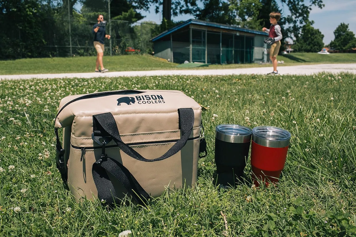 Bison Coolers Softpak Series, Made in USA, Soft Cooler Bag Insulated Leak Proof for Beach, Travel, Camping, Picnic, Car, Trips, 24  Hour Ice Retention