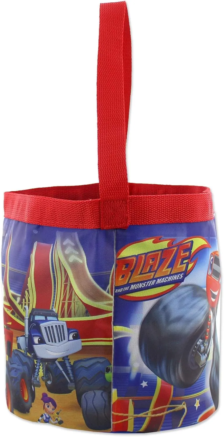 Blaze and the Monster Machines Boys Nylon Gift Basket Bucket Tote Bag