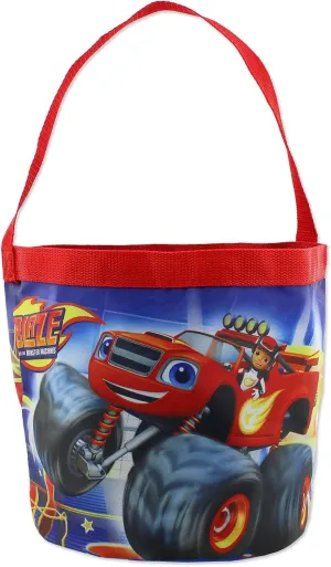 Blaze and the Monster Machines Boys Nylon Gift Basket Bucket Tote Bag