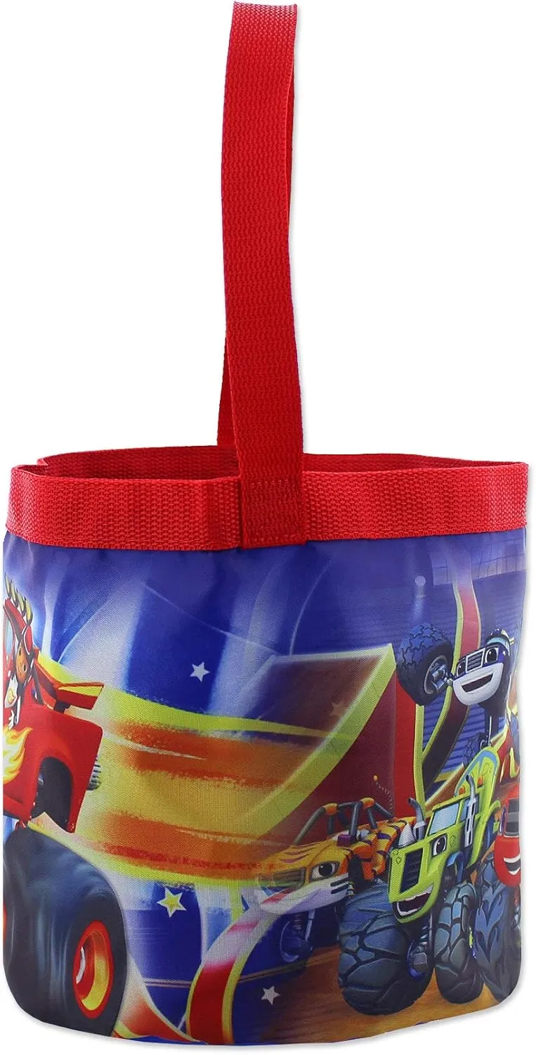 Blaze and the Monster Machines Boys Nylon Gift Basket Bucket Tote Bag