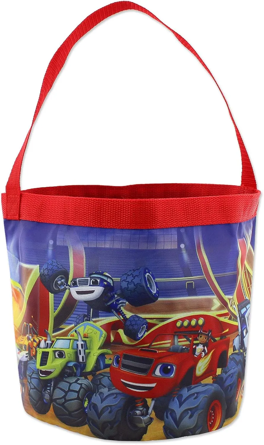 Blaze and the Monster Machines Boys Nylon Gift Basket Bucket Tote Bag