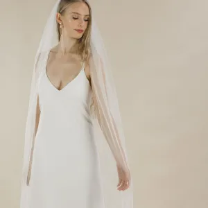Blazing star diamante embellished long veil