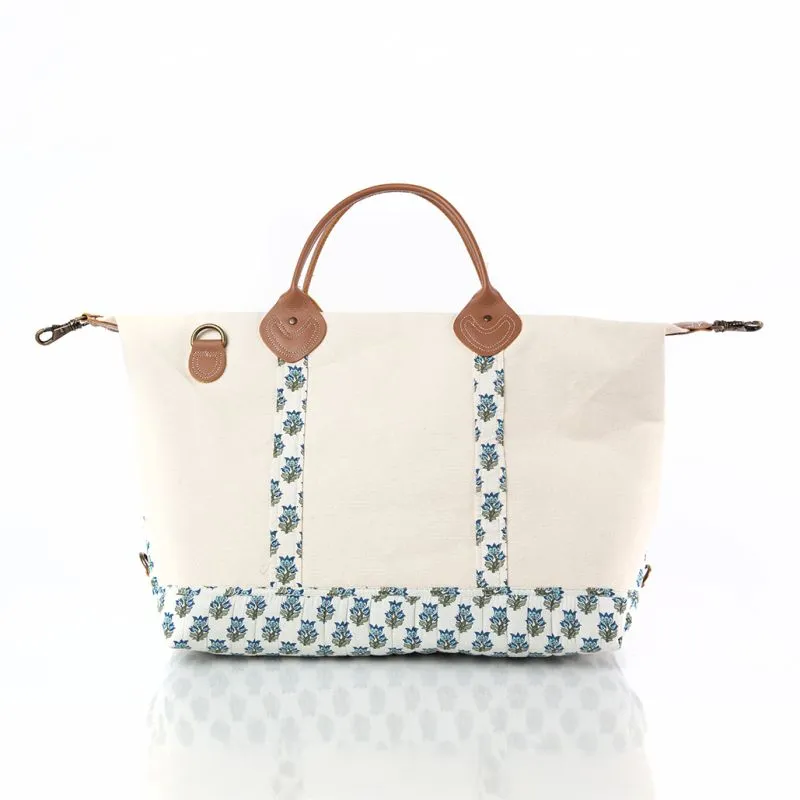 Block Print Weekender bag
