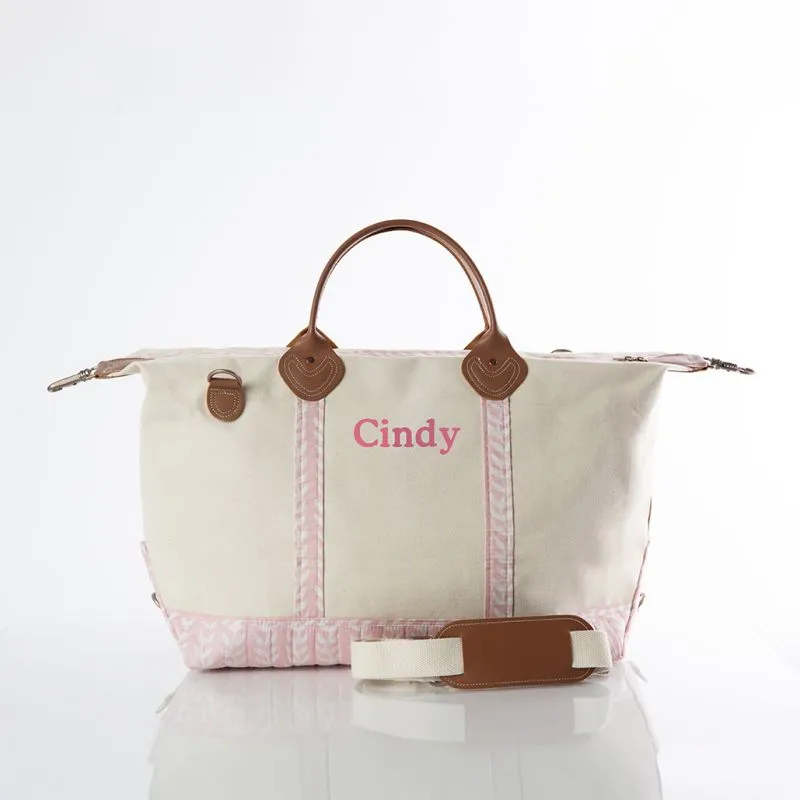 Block Print Weekender bag