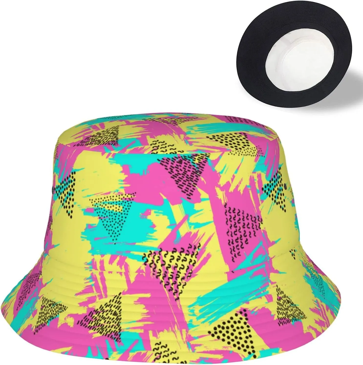 Boho Bucket Hats for Women Summer Sun Beach Travel Cap Men Bucket Hat