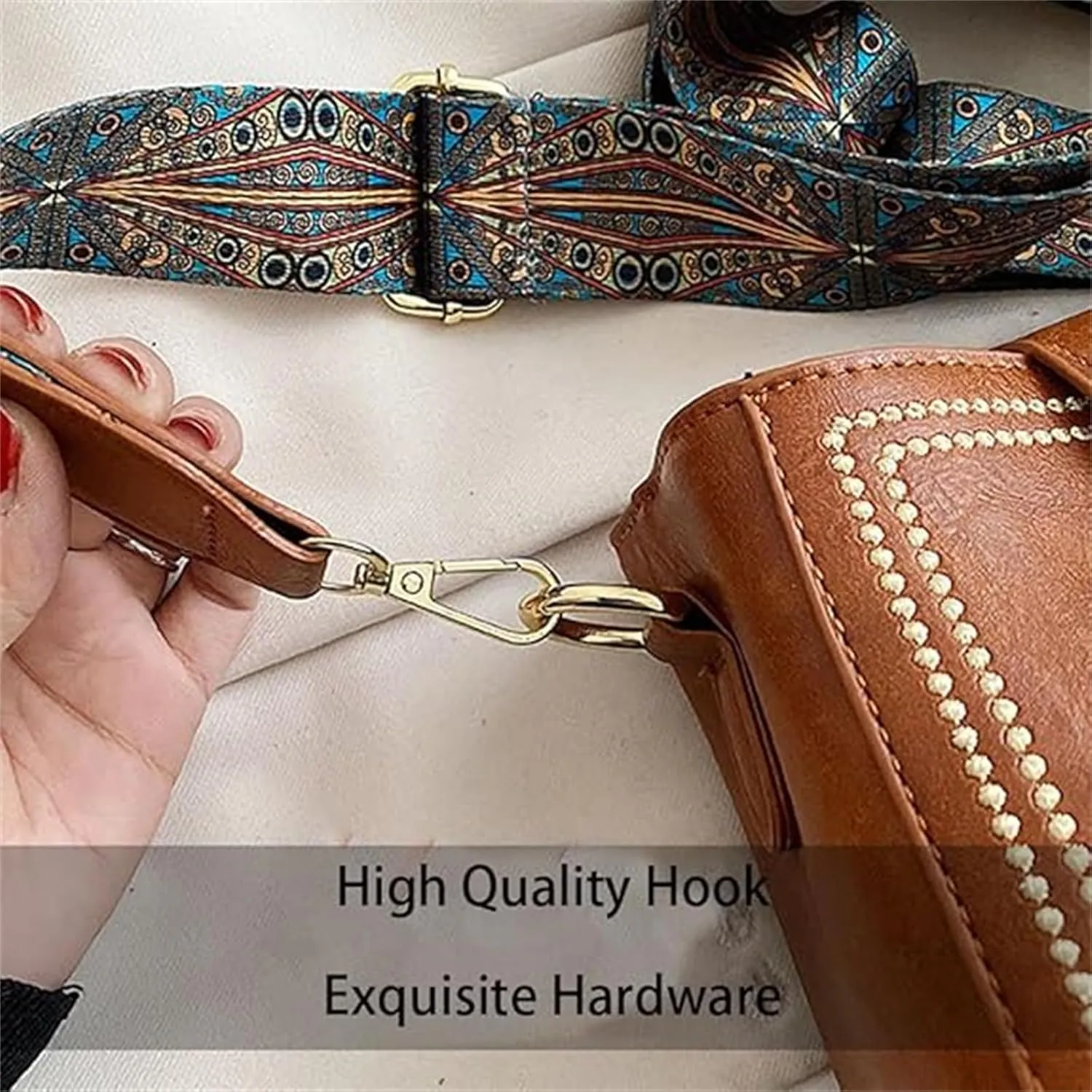 Bootara Bucket Bag, Adjustable Women Retro Water Bucket Shoulder Bag, Vintage Crossbody, for Women