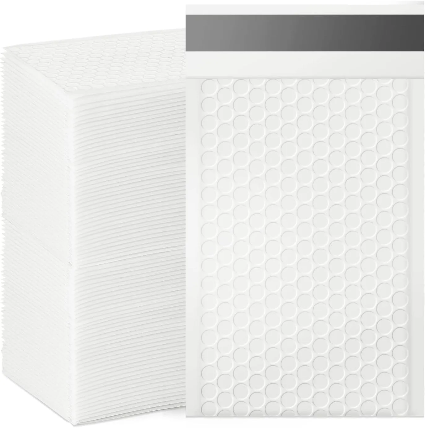 Bubble Mailers, 4x7 Inch Padded Bubble Mailers Pack of 100 Bubble Envelopes Opaque Self Seal Adhesive Waterproof Bags for Shipping and Packaging (White, 4x7-100Pc)