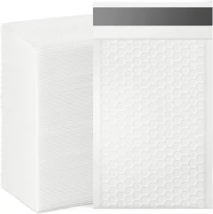 Bubble Mailers, 4x7 Inch Padded Bubble Mailers Pack of 100 Bubble Envelopes Opaque Self Seal Adhesive Waterproof Bags for Shipping and Packaging (White, 4x7-100Pc)