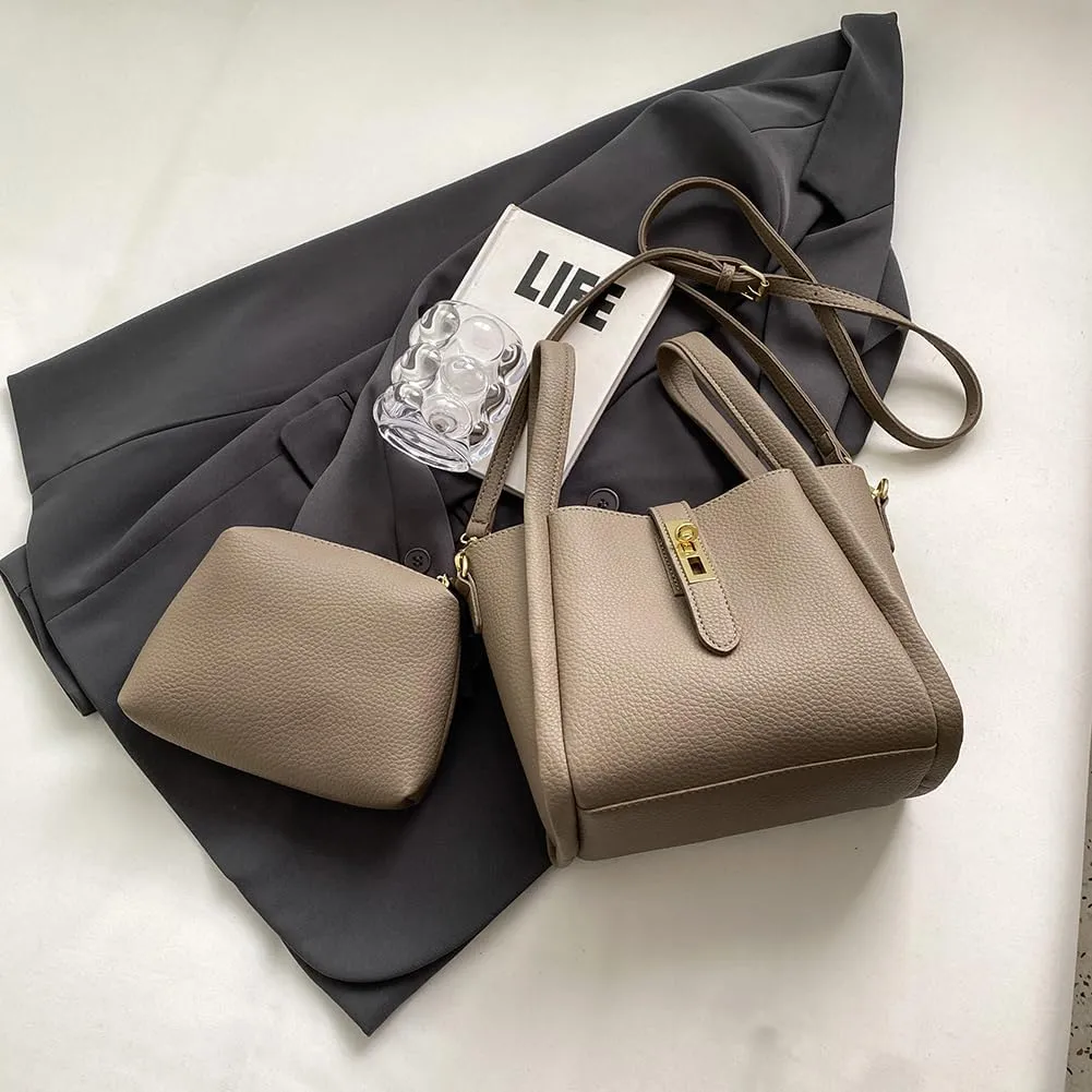 Bucket Bag for Women,Trendy Bucket Crossbody Bag Small Vintage Elegant Tote Bag Women's Shoulder Handbags Cluth Purse