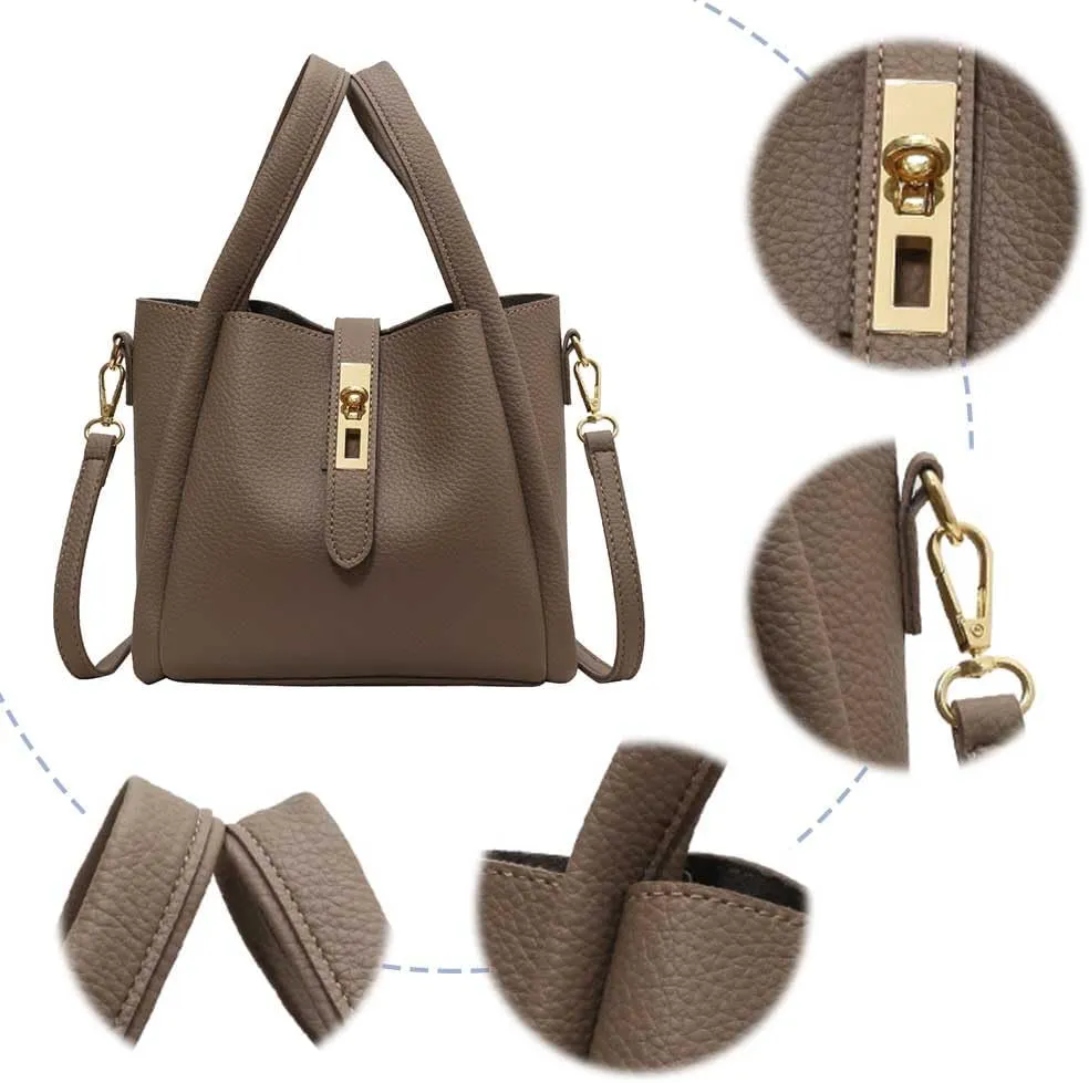 Bucket Bag for Women,Trendy Bucket Crossbody Bag Small Vintage Elegant Tote Bag Women's Shoulder Handbags Cluth Purse