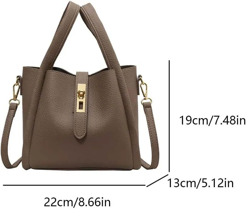 Bucket Bag for Women,Trendy Bucket Crossbody Bag Small Vintage Elegant Tote Bag Women's Shoulder Handbags Cluth Purse