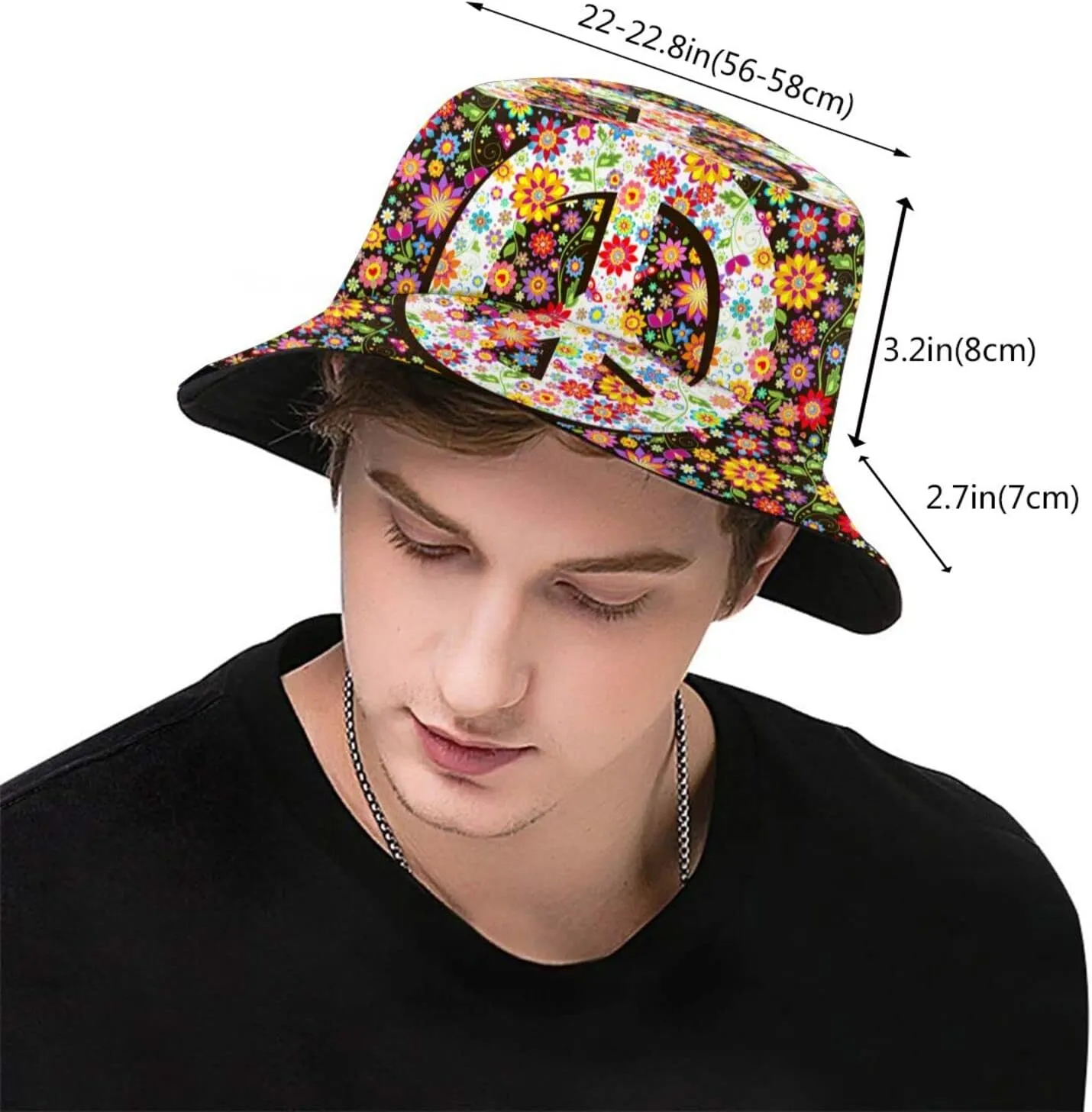 Bucket Hat Sun Beach Packable Fisherman Cap for Women Men Summer Outdoor Hiking