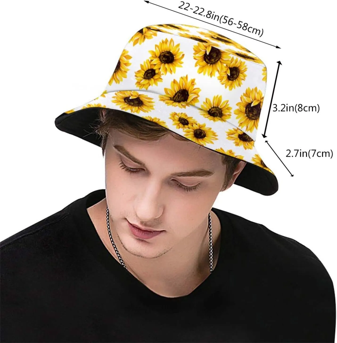 Bucket Hat Sun Beach Packable Fisherman Cap for Women Men Summer Outdoor Hiking