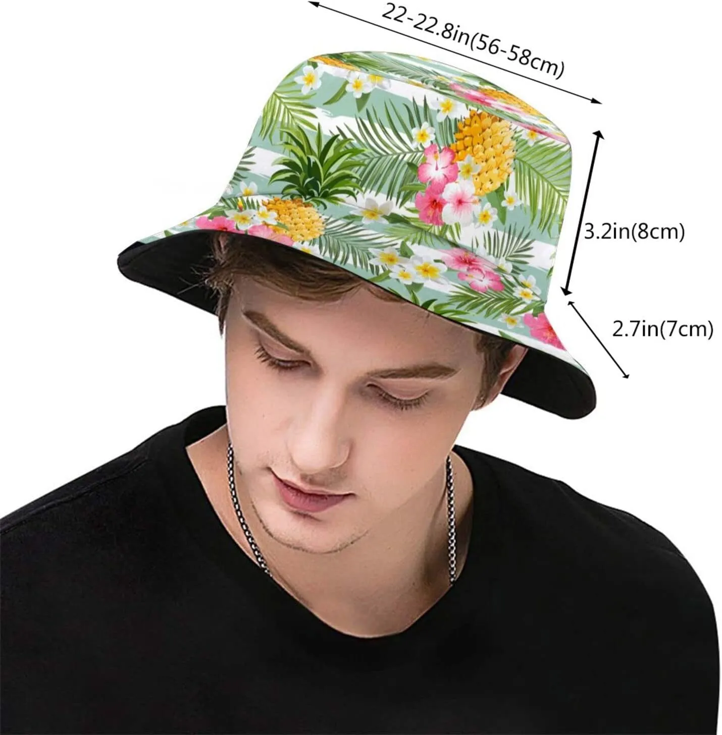 Bucket Hat Sun Beach Packable Fisherman Cap for Women Men Summer Outdoor Hiking