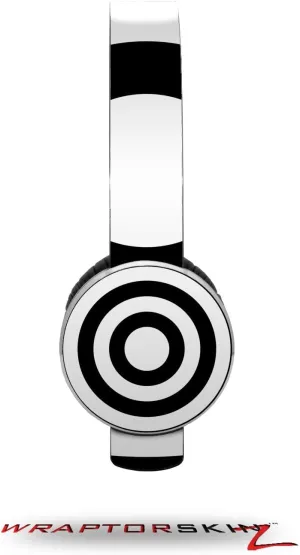 Bullseye Black and White Decal Style Skin (fits Sol Republic Tracks Headphones - Headphones NOT Included)