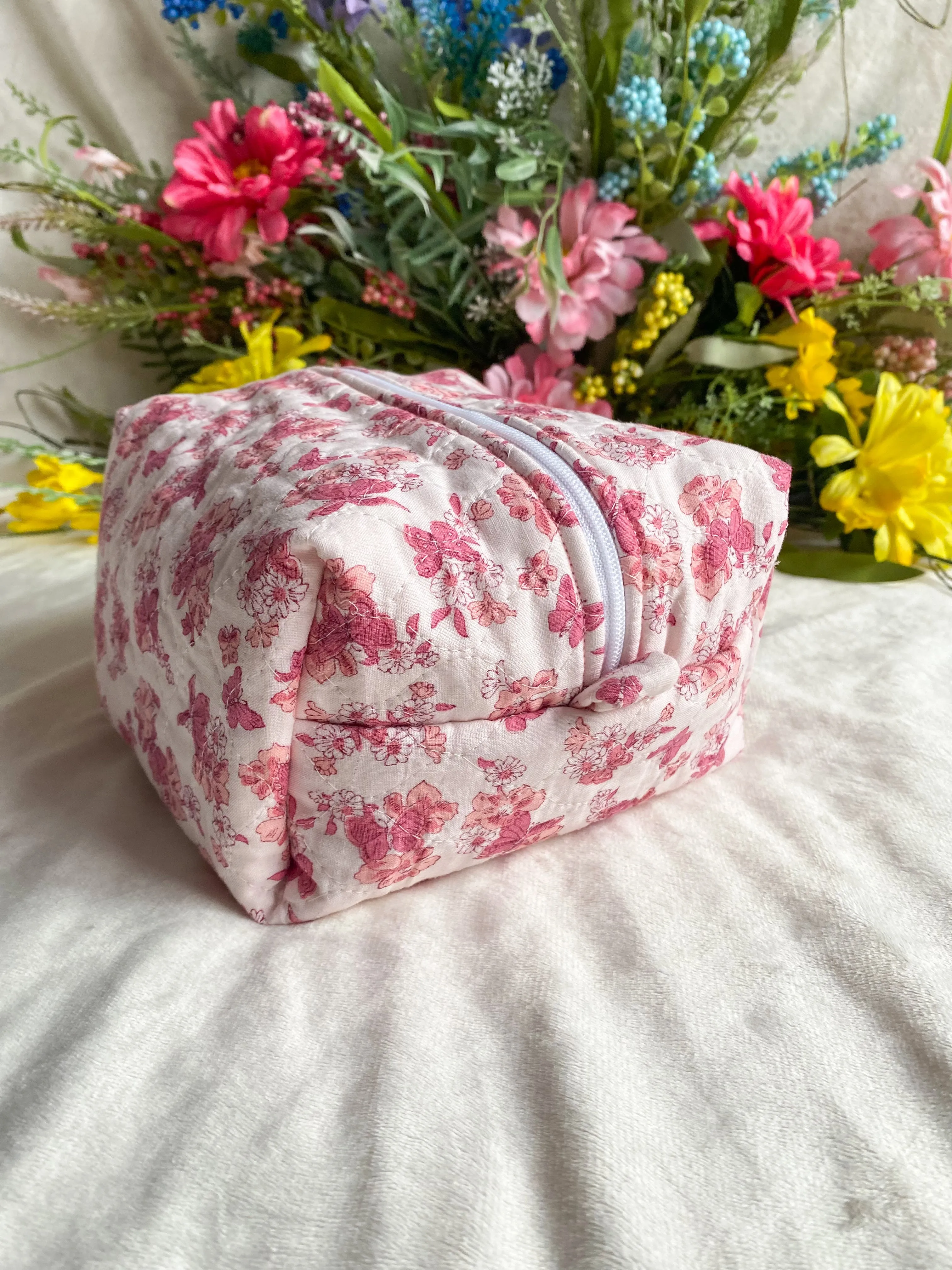 Butterfly Bloom Makeup Box Pouch