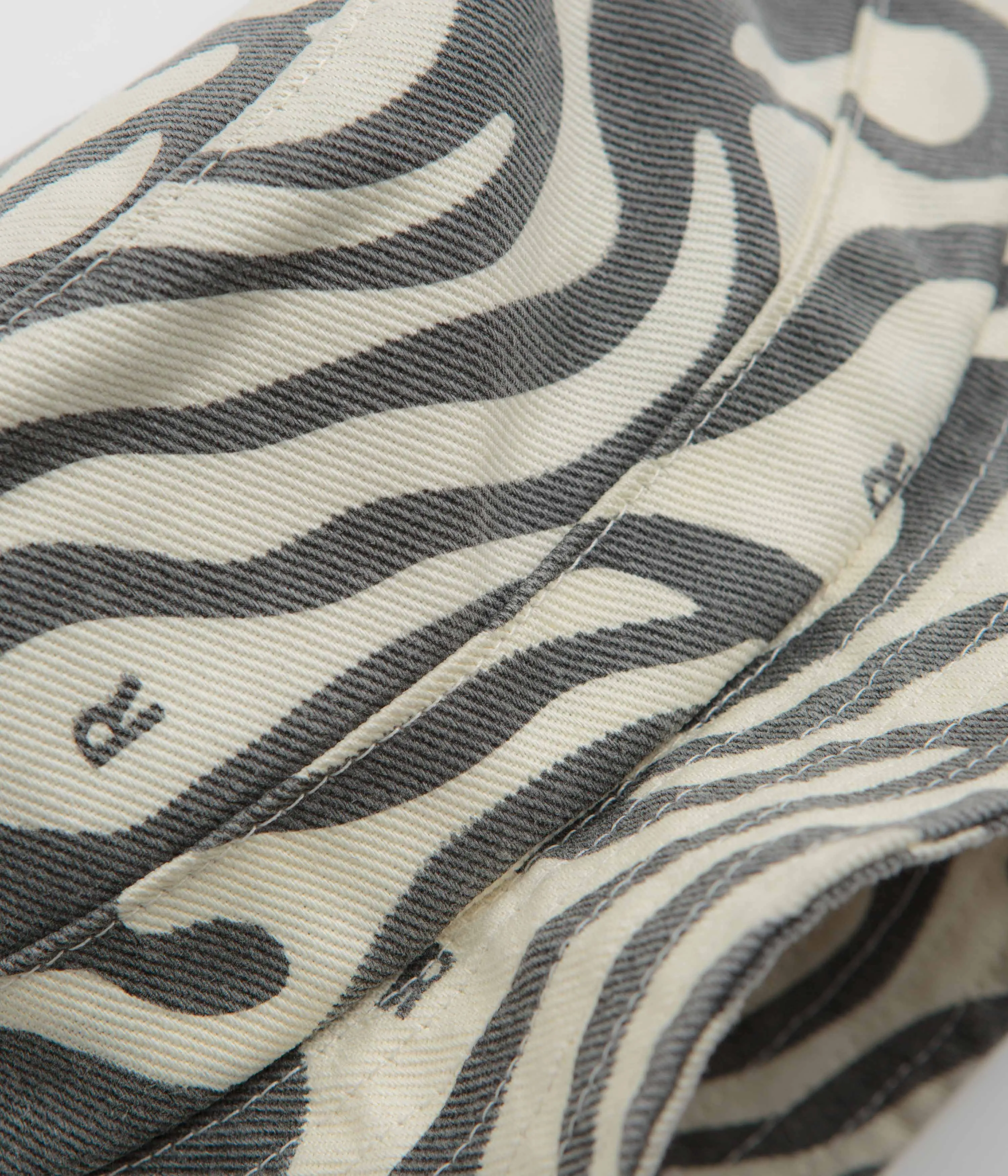 by Parra Blobbed Bucket Hat - Washed Grey