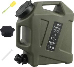 Camping Water Jug, 3.2 Gallon (12L) Portable Water Containers with Spigot, No Leakage Portable Emergency Water Tank Canteens for Camping and Emergency Storage